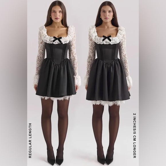 House of CB Cleora Lace Ruffle Mini Dress - Picture 3 of 8